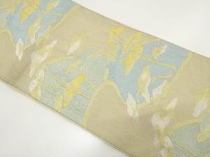 アンティーク　流水に松模様織り出し袋帯（材料）